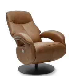Relaxfauteuil Bull Bruin Leer - Giga Meubel