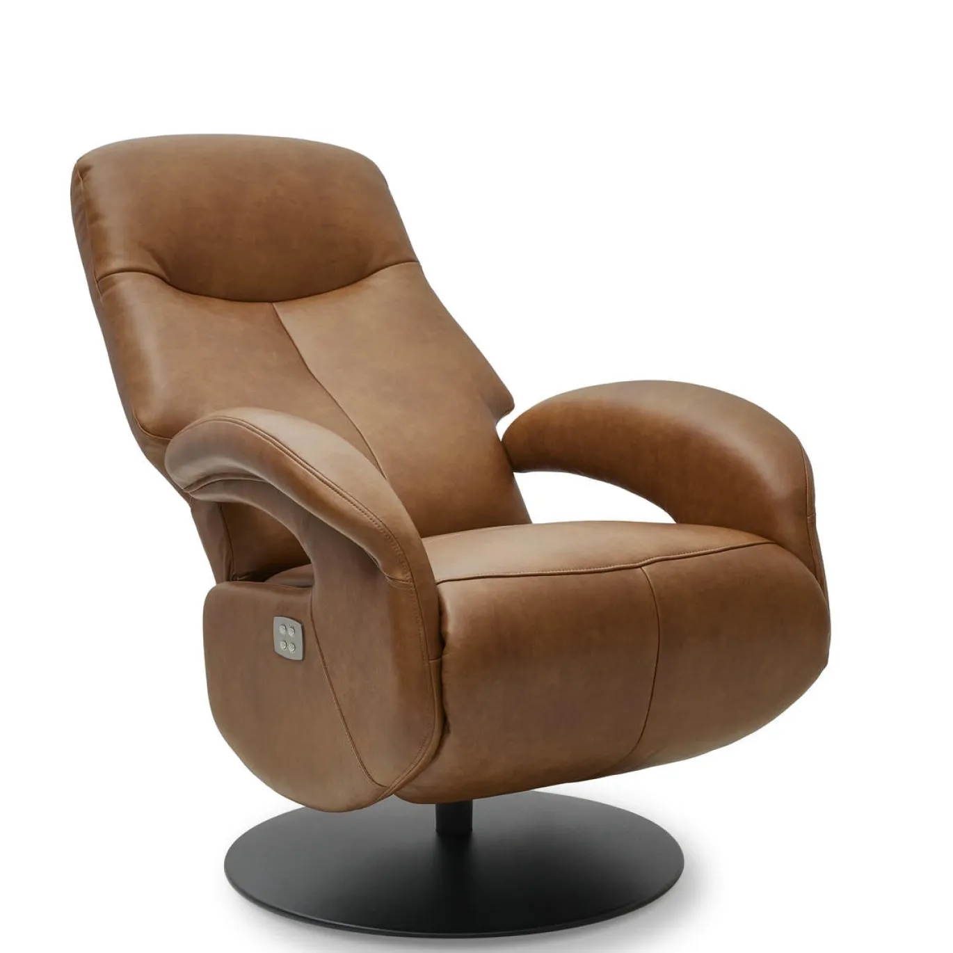 Relaxfauteuil Bull Bruin Leer - Giga Meubel