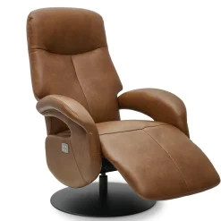Relaxfauteuil Bull Bruin Leer - Giga Meubel