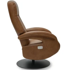 Relaxfauteuil Bull Bruin Leer - Giga Meubel