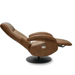 Relaxfauteuil Bull Bruin Leer - Giga Meubel