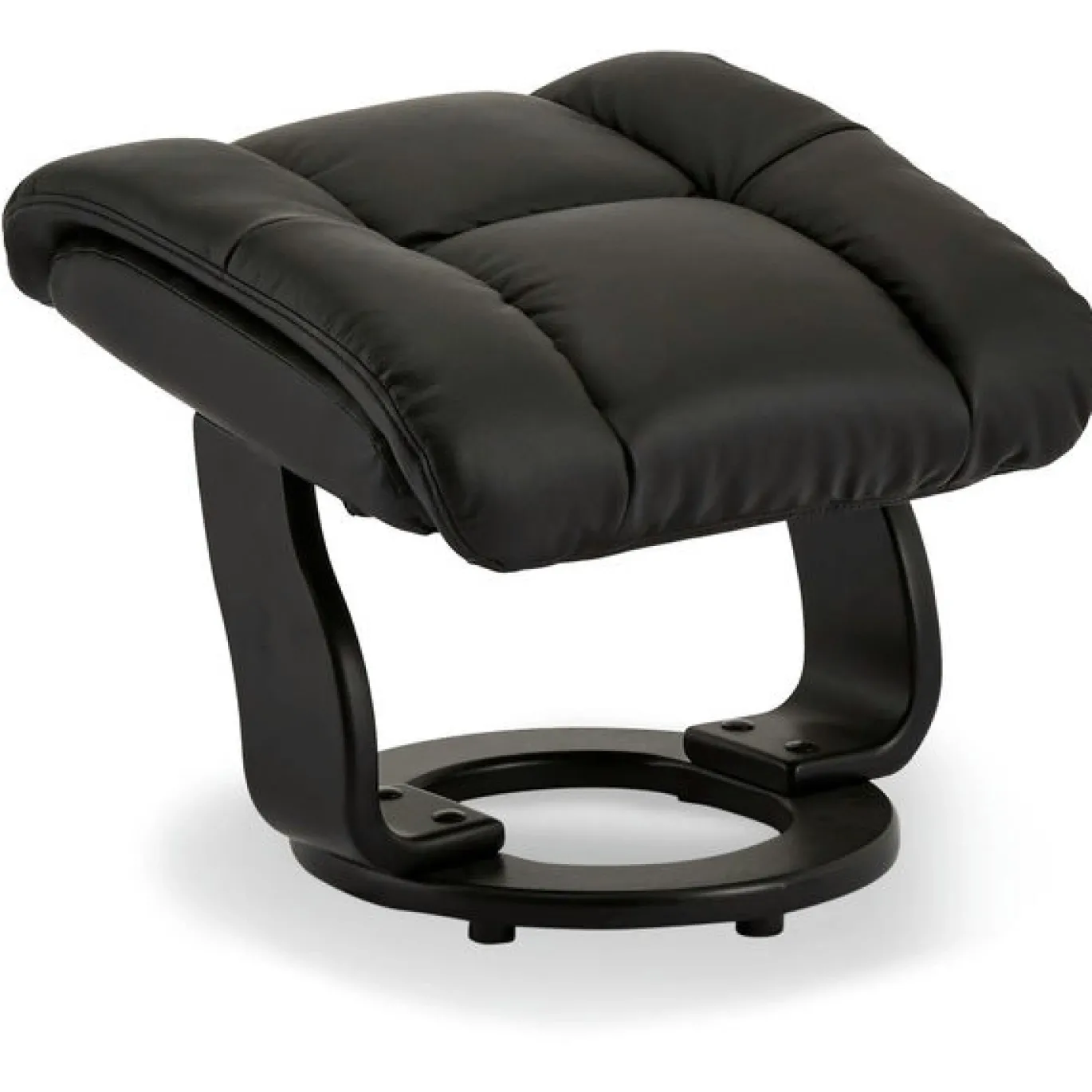 Relaxfauteuil Crown Zwart Leer - Giga Meubel