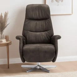 Relaxfauteuil Delta Grijs - Giga Meubel