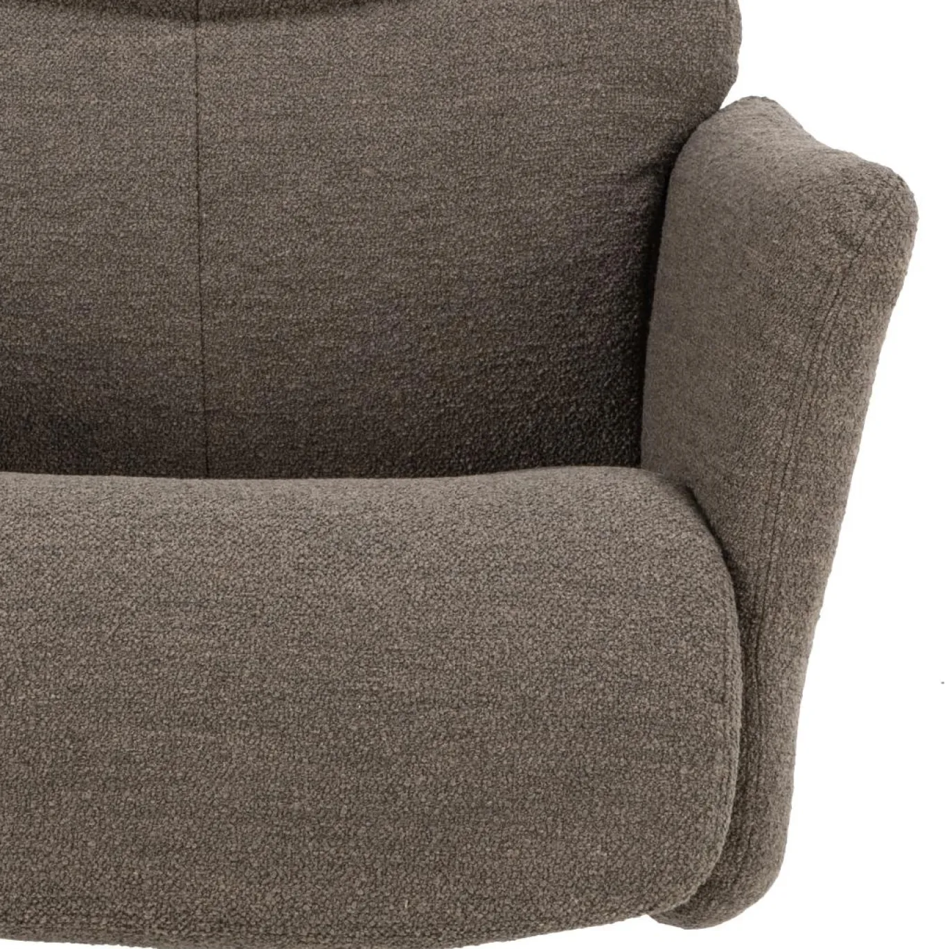 Relaxfauteuil Met Voetenbankje Lovik Taupe Monza - Giga Living