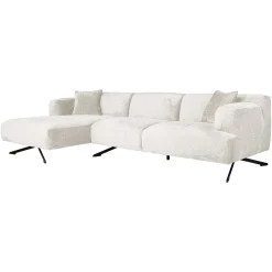 Richmond Bank Donovan 3-Zits + Lounge Links Crème Fusion
