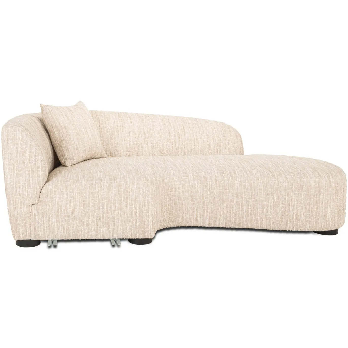 Richmond Bank Pandora Beige Angora Lounge Rechts