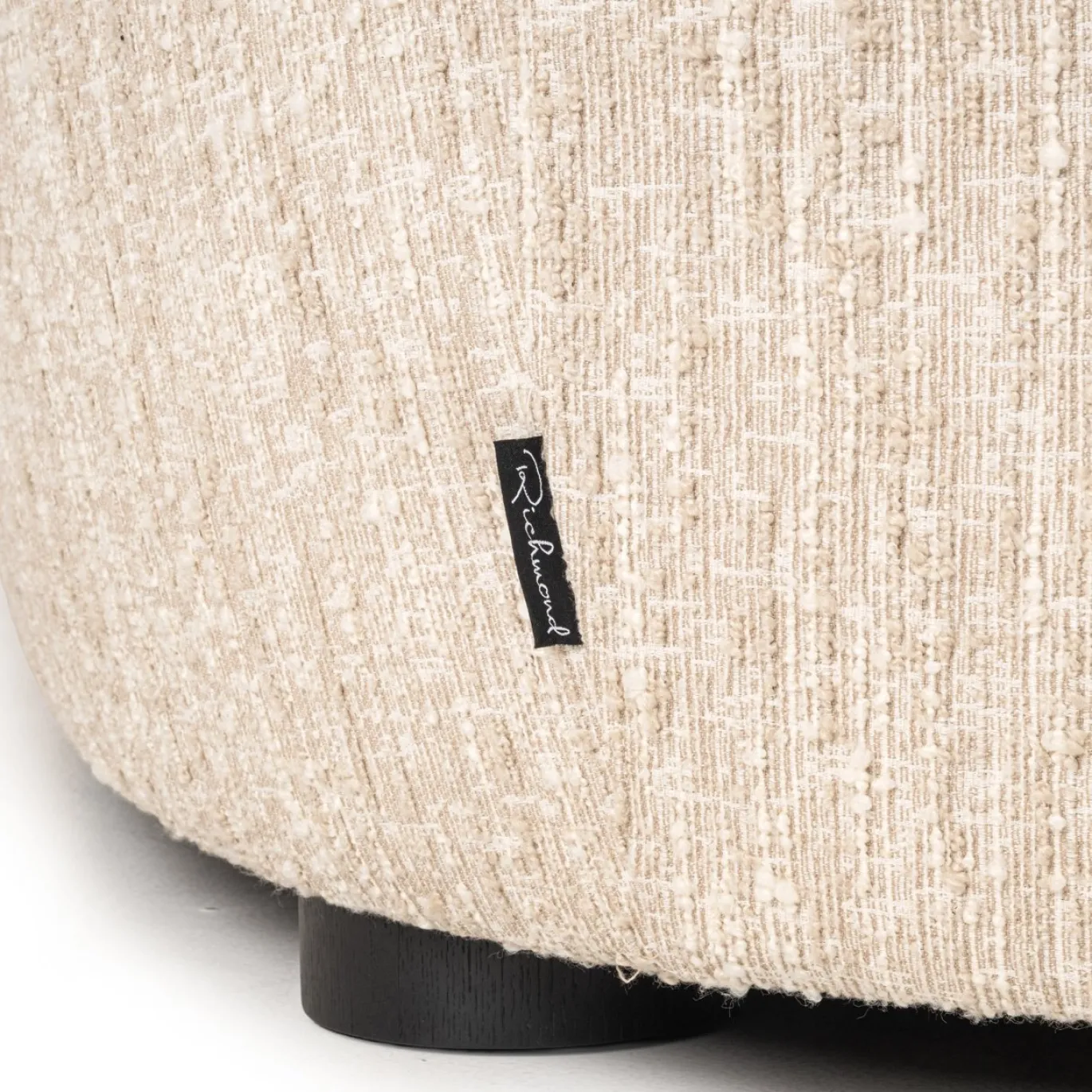 Richmond Bank Pandora Beige Angora Lounge Rechts
