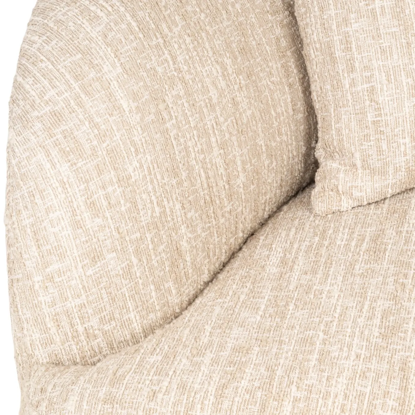 Richmond Bank Pandora Beige Angora Lounge Rechts