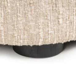 Richmond Bank Pandora Beige Angora Lounge Rechts