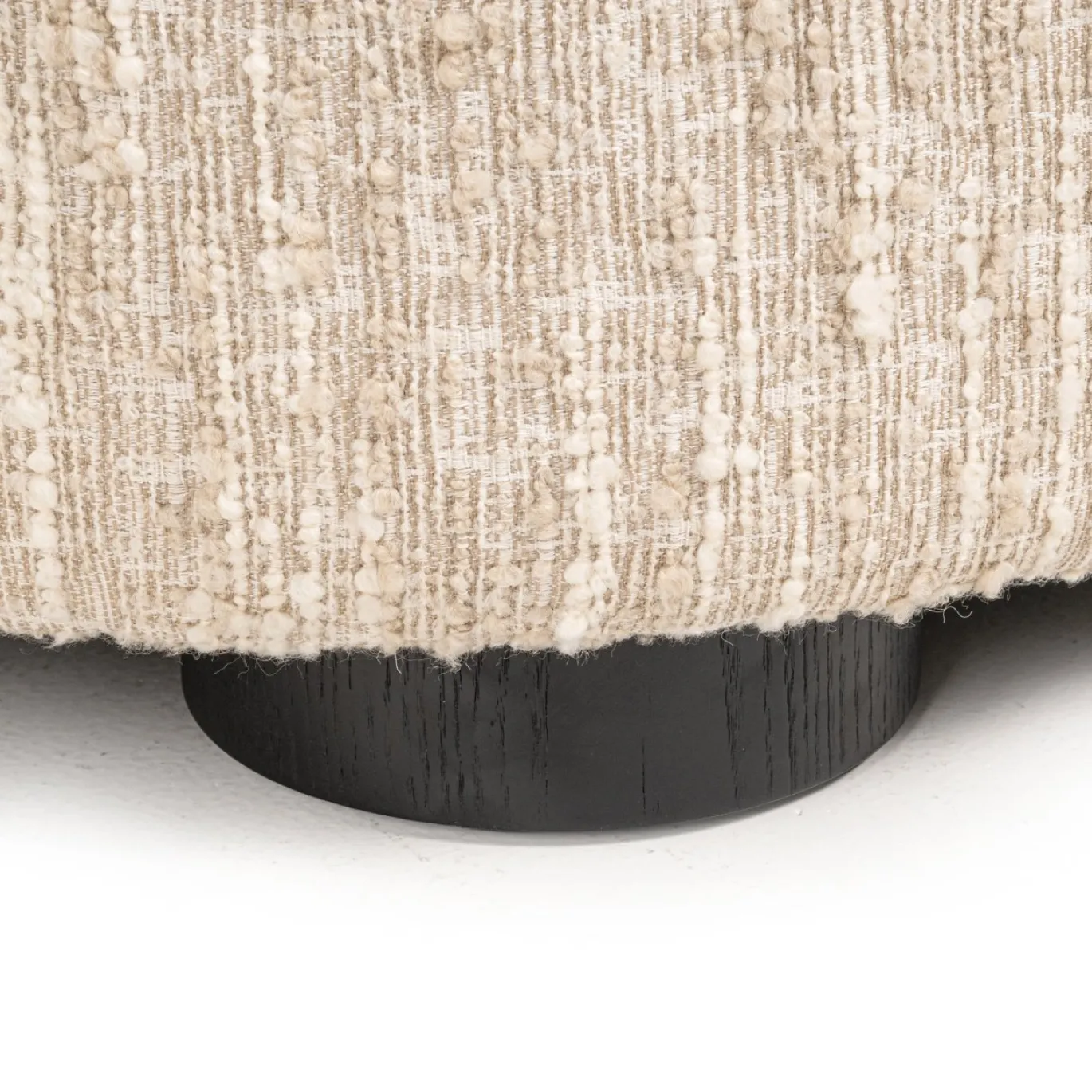 Richmond Bank Pandora Beige Angora Lounge Rechts