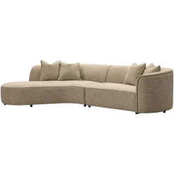 Richmond Bank Romero Zand Tweed Hocker Links Fire Retardant