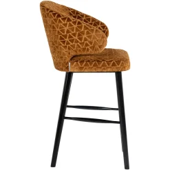 Richmond Barstoel Indigo Triangle Goud