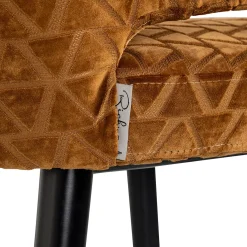 Richmond Barstoel Indigo Triangle Goud