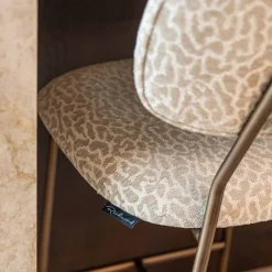 Richmond Barstoel Xenia Beige Leopard Set van 2