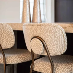 Richmond Barstoel Xenia Beige Leopard Set van 2