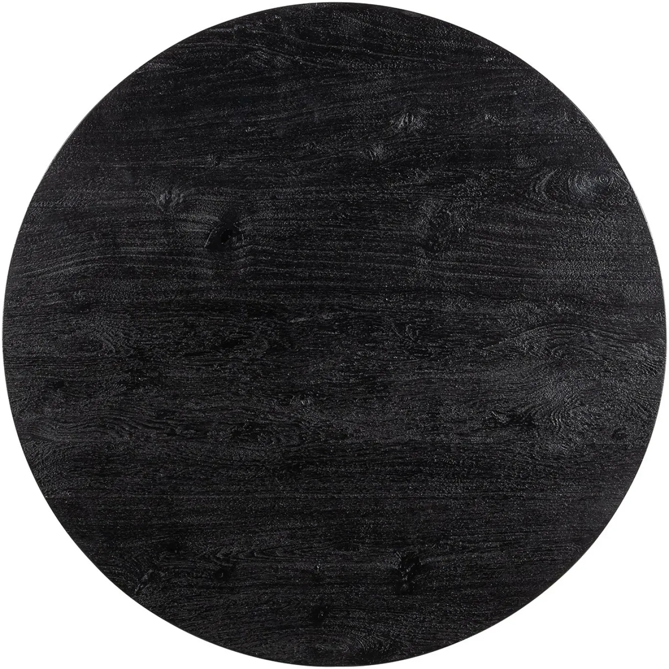 Richmond Bartafel Revelin Rond Zwart Mangohout Ø80cm