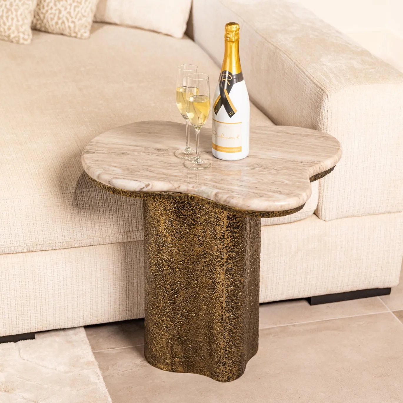 Richmond Bijzettafel Abandos Brass Antique