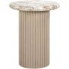 Richmond Bijzettafel Coronel Marmer Beige Ø50cm