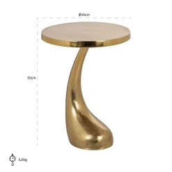Richmond Bijzettafel Dolphin Goud