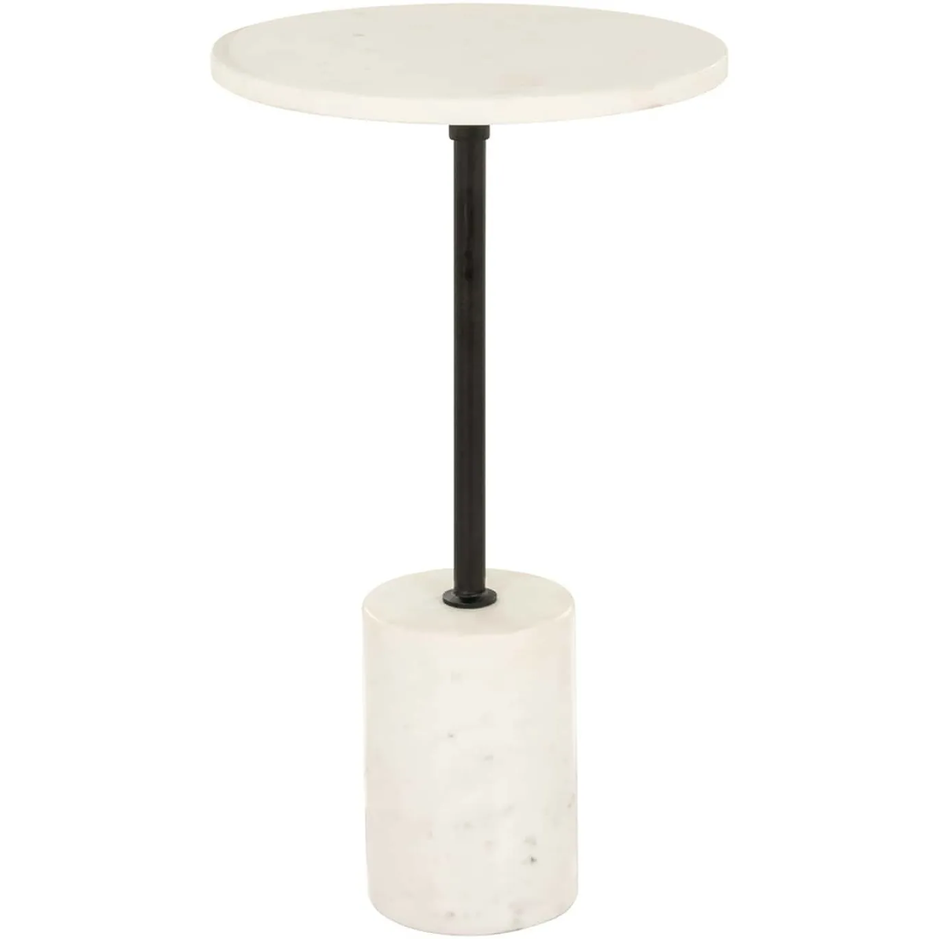 Richmond Bijzettafel Misty Wit Ø30cm