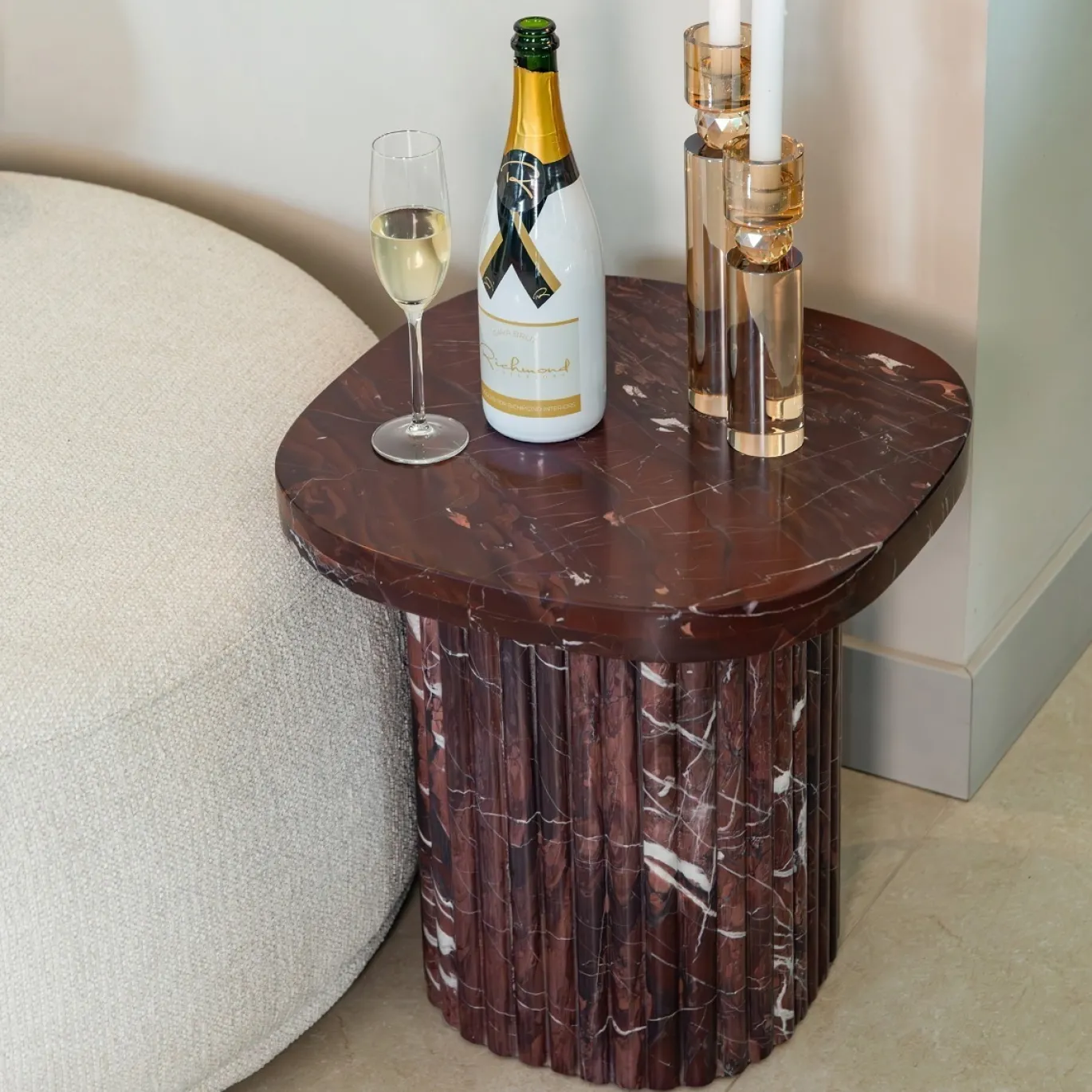Richmond Bijzettafel Orchid Burgundy