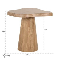 Richmond Bijzettafel Riva Eikenhout Naturel Organisch