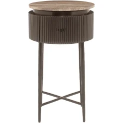 Richmond Bijzettafel Russo Ash Brown Rond