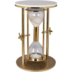 Richmond Bijzettafel Tempus Wit/Goud Marmer