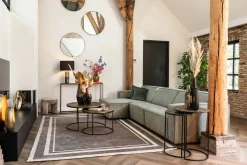 Richmond Bijzettafel Tulum Set Van 2 Brushed Goud