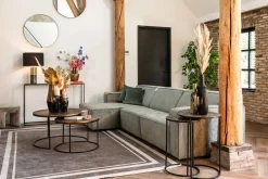 Richmond Bijzettafel Tulum Set Van 2 Brushed Goud