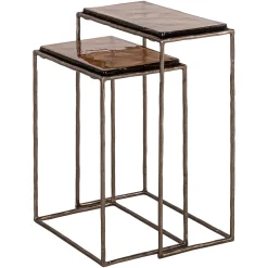 Richmond Bijzettafel Villano Brons Set Van 2