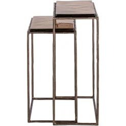 Richmond Bijzettafel Villano Brons Set Van 2