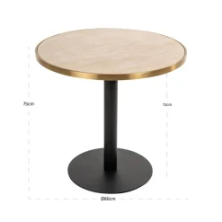 Richmond Bistrotafel Brazza Beige Ø80cm