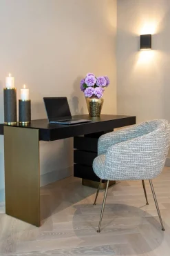 Richmond Bureau Connar Zwart 140cm