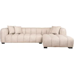 Richmond Chaise Longue Bank Novaro Cream Tweed Rechts