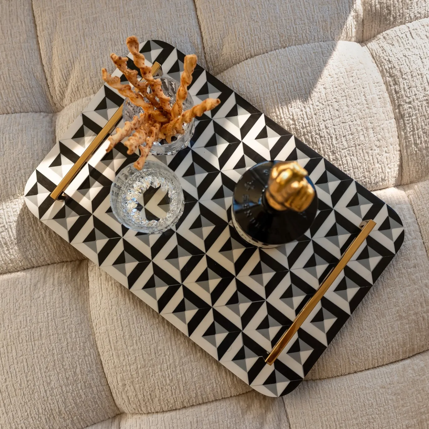 Richmond Dienblad Birte Zwart/Wit
