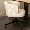 Richmond Draaistoel Rochenne met Wielen Beige Graffic