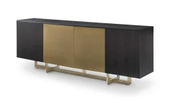 Richmond Dressoir Dax Zwart/Goud 220cm