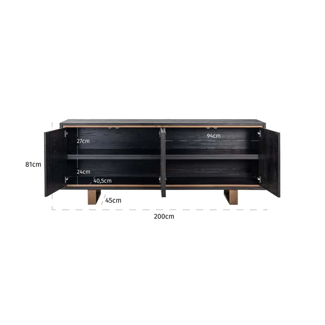 Richmond Dressoir Hunter 4-deuren
