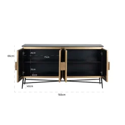 Richmond Dressoir Ironville 4-deuren