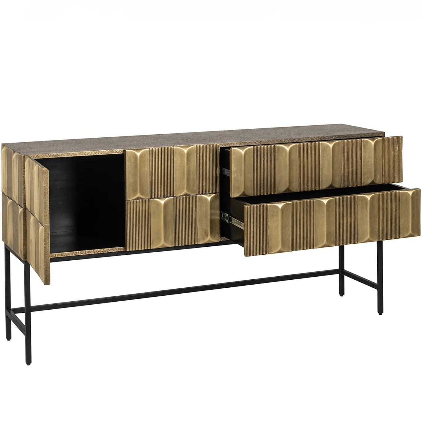 Richmond Dressoir Jaxx 2-Deurs 2-Lades Goud 160cm