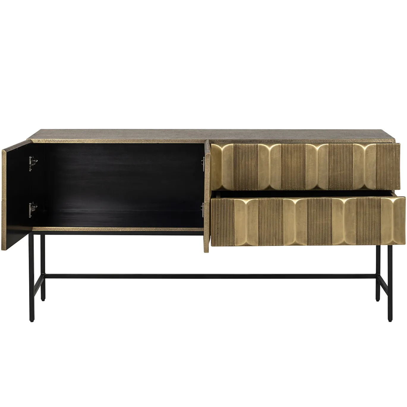 Richmond Dressoir Jaxx 2-Deurs 2-Lades Goud 160cm