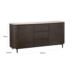 Richmond Dressoir Ritz Beige/Bruin 180cm