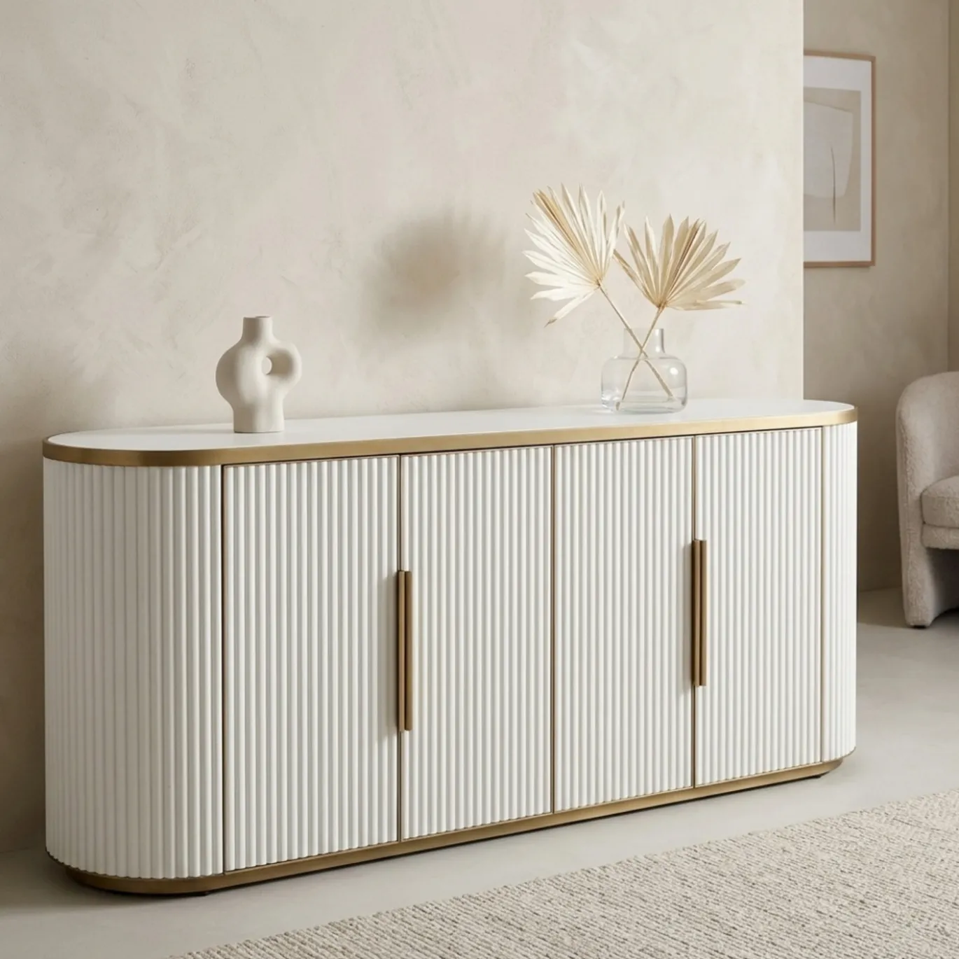 Richmond Dressoir Tivoli Wit 192cm