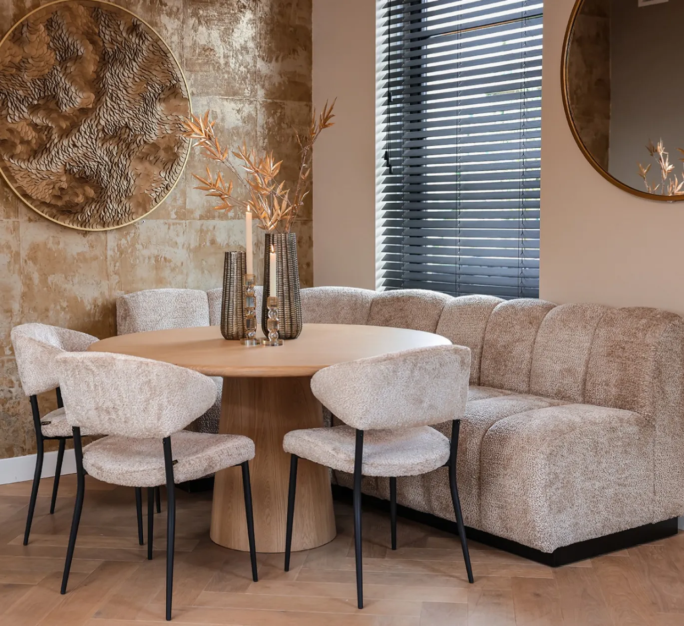 Richmond Eetkamerbank Hillpark Lovely Beige
