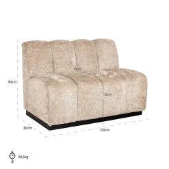 Richmond Eetkamerbank Hillpark Lovely Beige