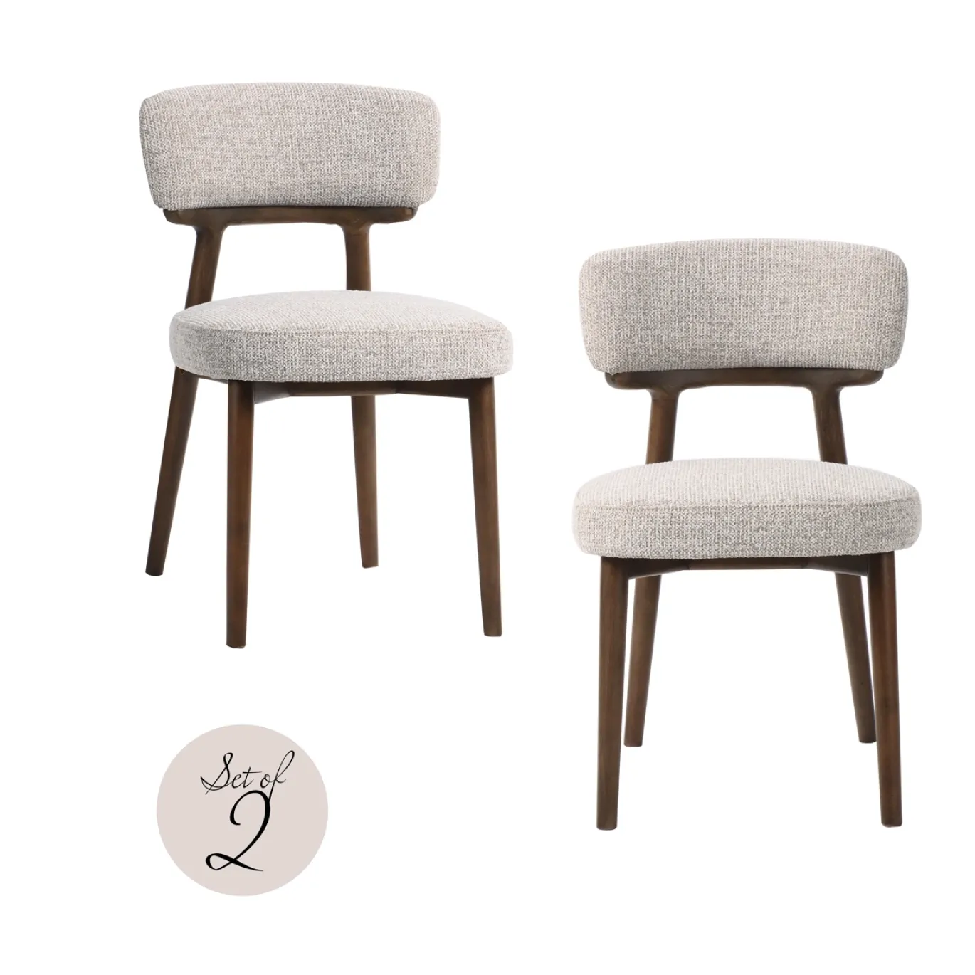 Richmond Eetkamerstoel Basker Naturel Fancy Set Van 2