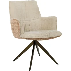 Richmond Eetkamerstoel Chase Ginger Jacquard Draaibaar