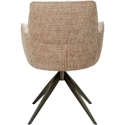 Richmond Eetkamerstoel Chase Ginger Jacquard Draaibaar