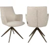 Richmond Eetkamerstoel Dakota Naturel Chunky Draaibaar With Arm